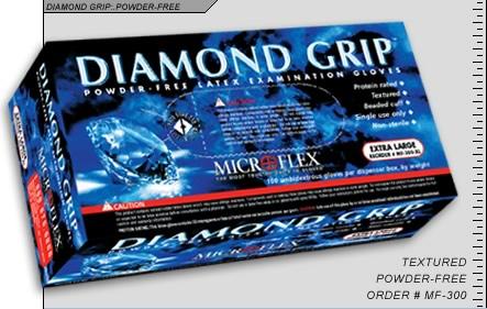 Gloves Exam Diamond Grip™ X-Large NonSterile Lat .. .  .  